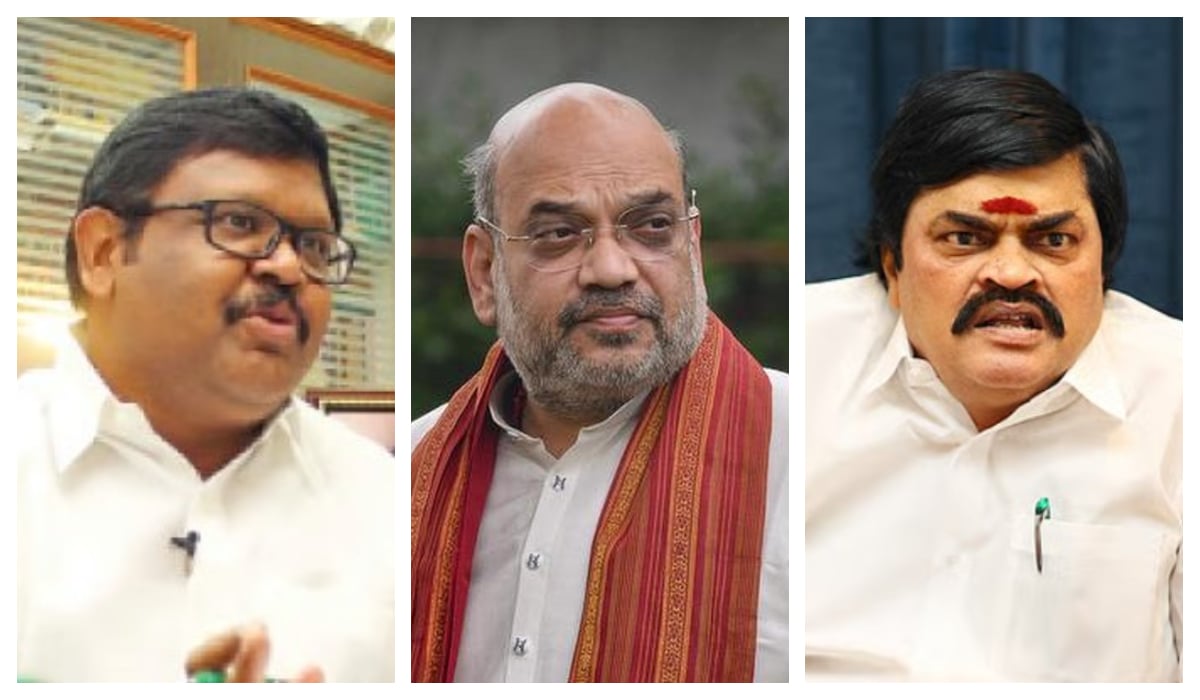 Aiadmk senior leaders hits out amit shah