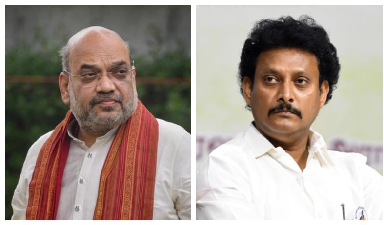 anbil mahesh condemned amit shah
