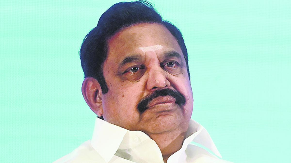 Sudden change in Edappadi Palaniswami's tour