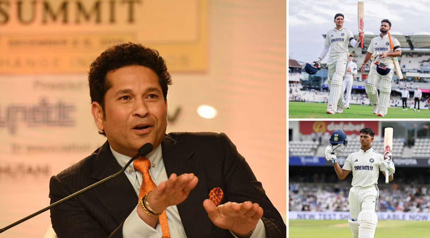 ganguly sachin reaction on gill and jaiswal 100