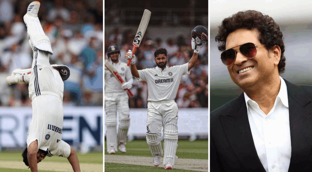 sachin lauds rishab pant 7th test century in eng