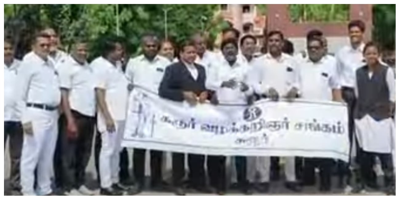 Lawyers Protest Tamil Nadu