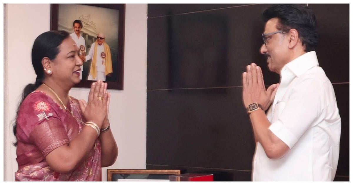 Premalathaa meets MK Stalin