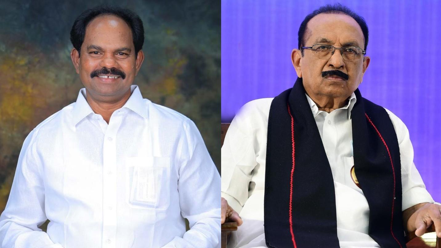 mallai sathya protest against vaiko
