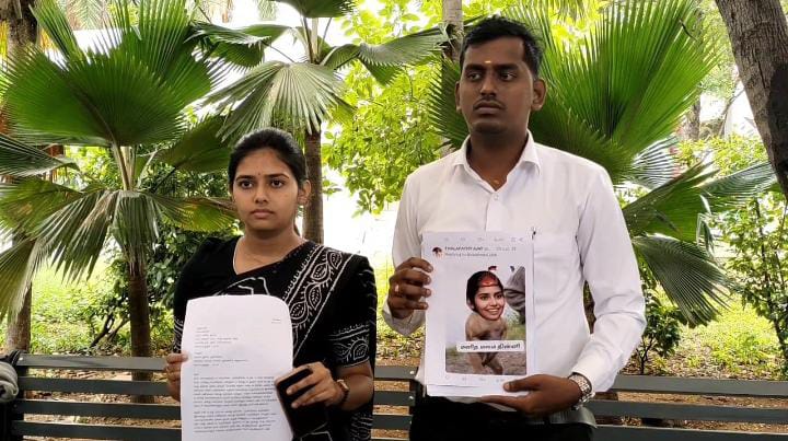 vaishnavi filed complaint on tvk vijay