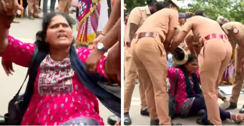 Protest enters 12th day Part-time teachers arrested