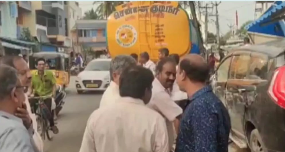 water truck accident poondamalli