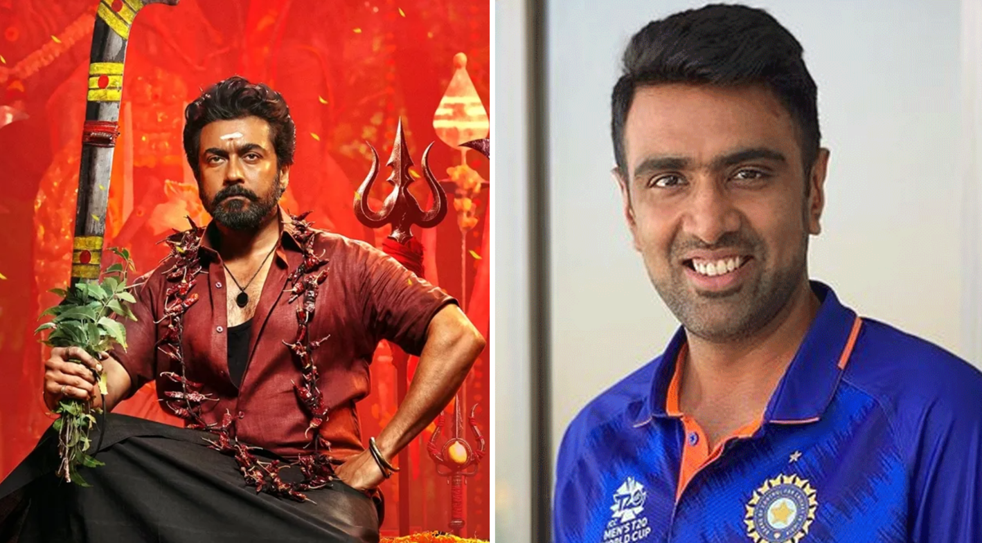 cricketer ashwin in suriya karuppu teaser