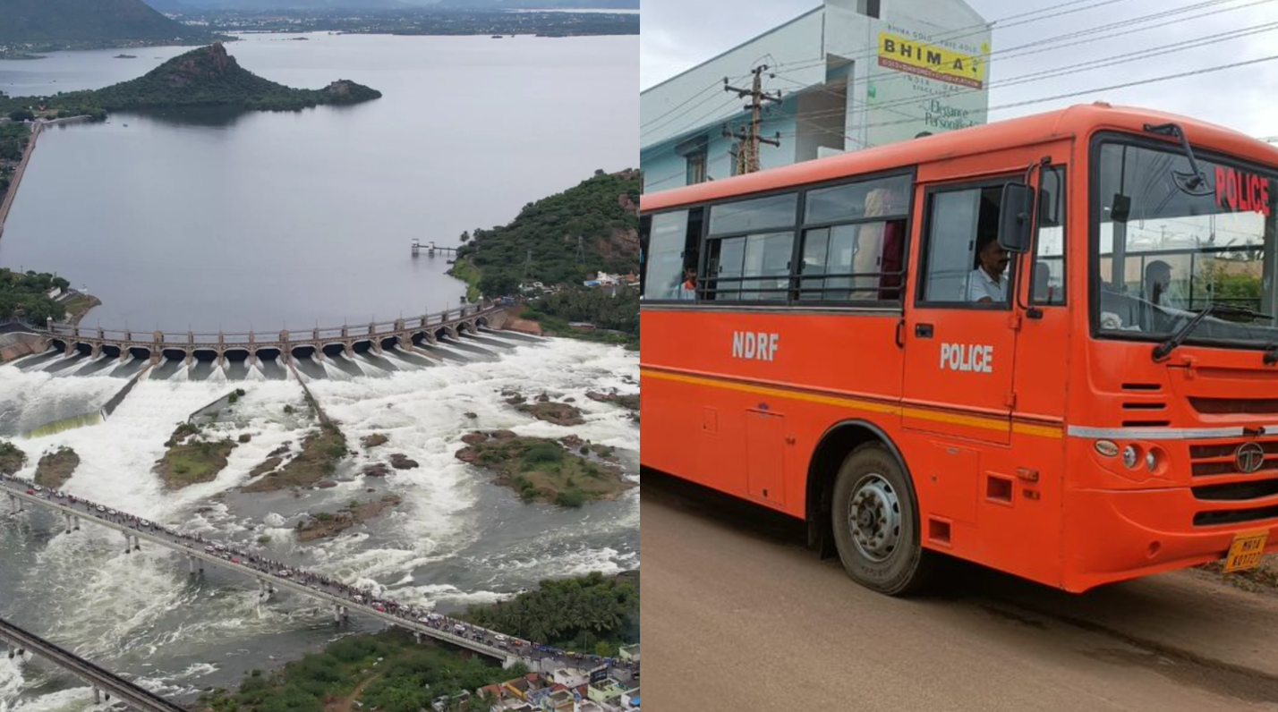 2 ndrf team moving to trichy for flood warning