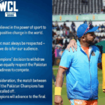 due to india denied pakistan advance to wcl final