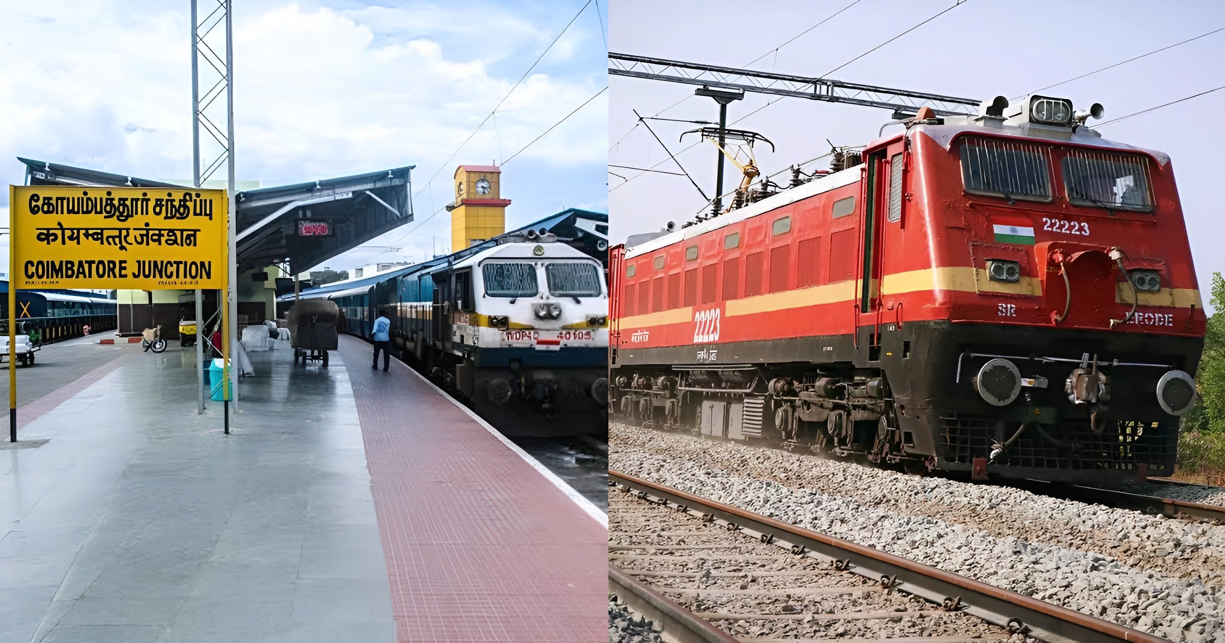 Changes in train services via Coimbatore