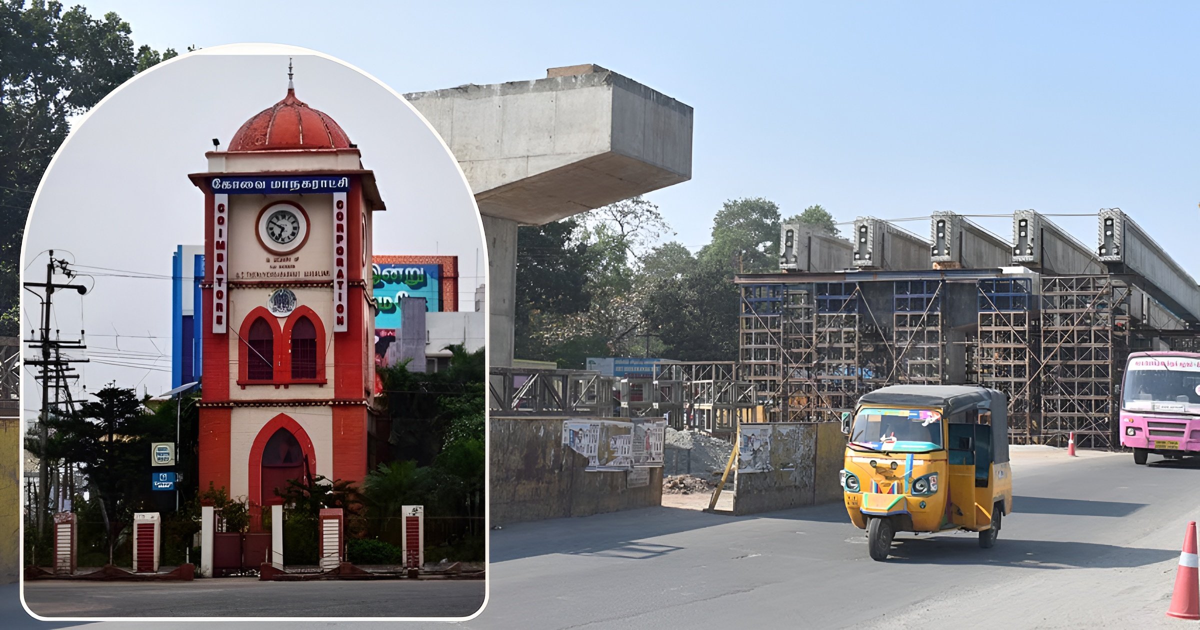Traffic changes due to saibaba colony flyover