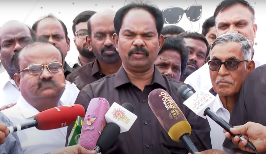 mallai sathya warning vaiko at protest