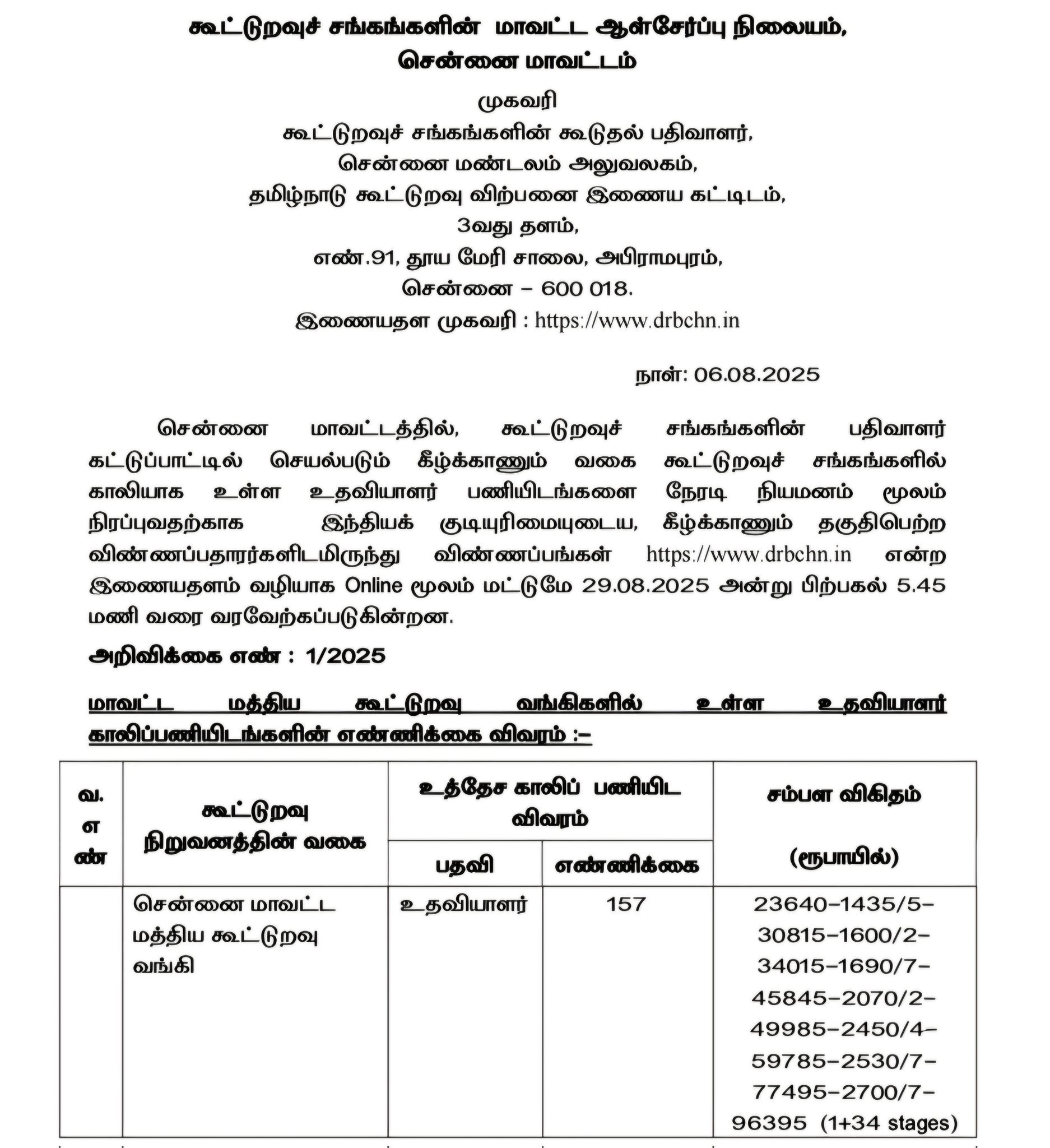 Jobs Tamil Nadu