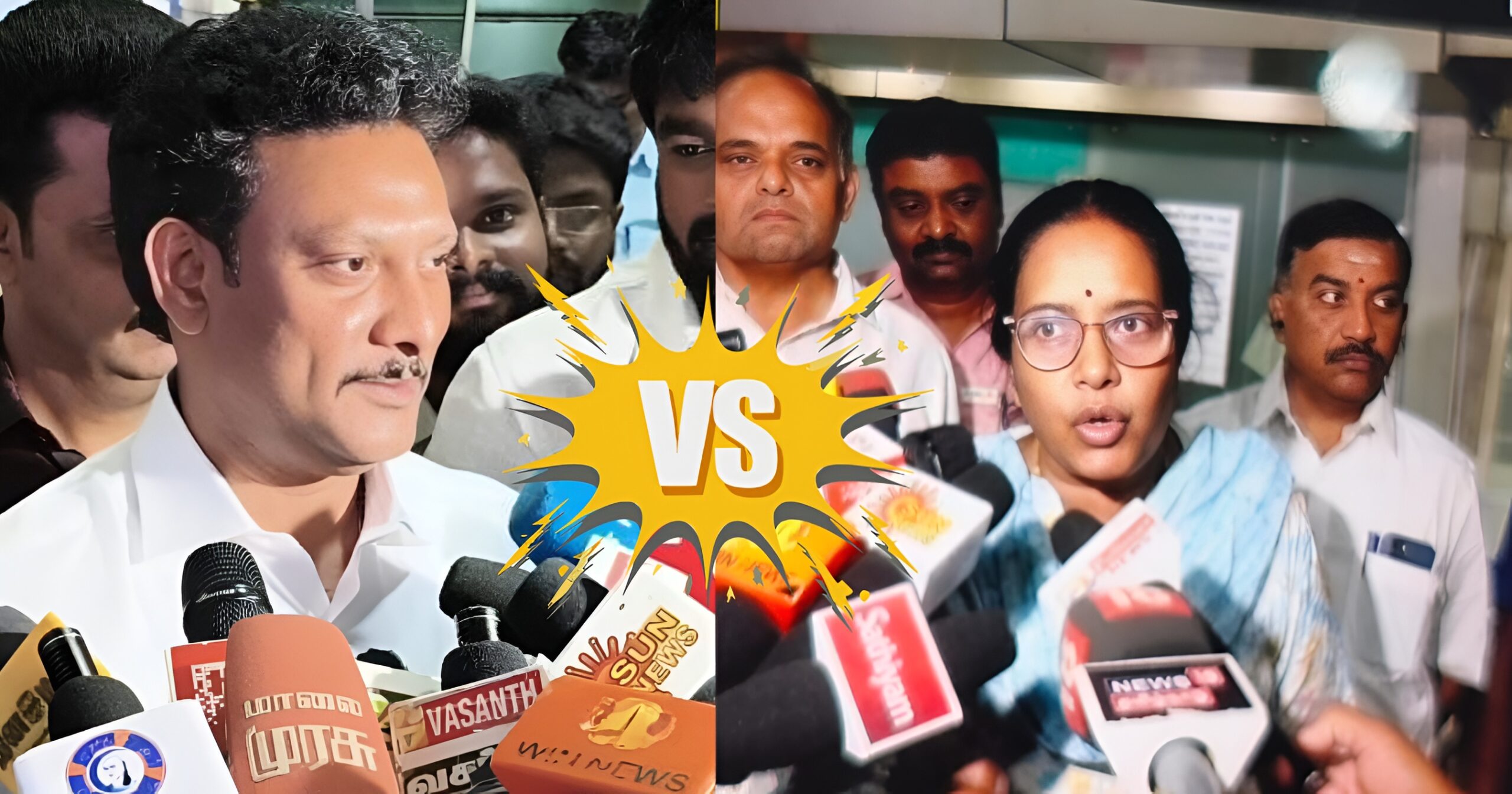 Vanathi responds to Anbil Mahesh's allegations