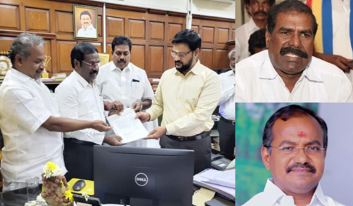 background of pmk GK Mani Arul assembly post hanging