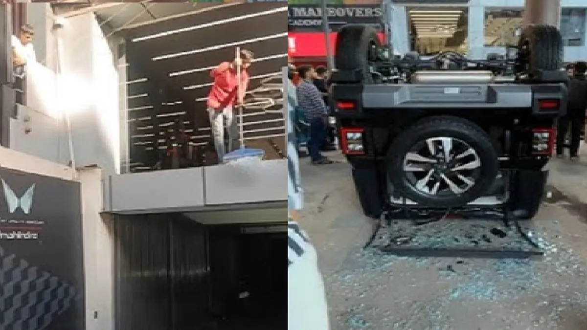 A brand new car was crushed by a single lemon