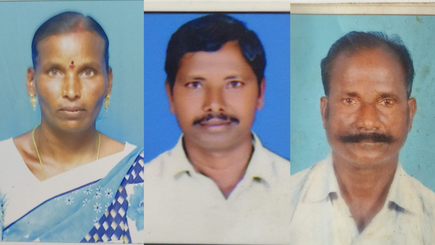 Husband surrender with 2 heads including his wife