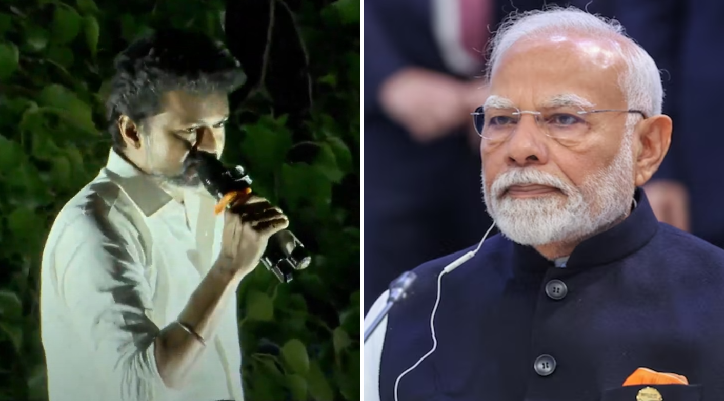 vijay directly attack modi and bjp govt