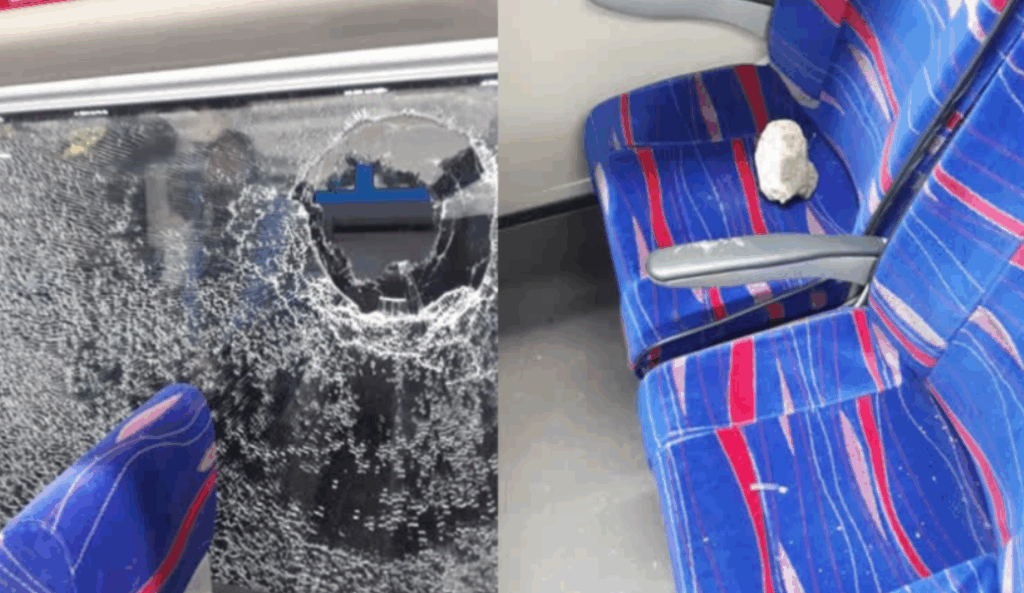Life imprisonment for who throwing stones at train
