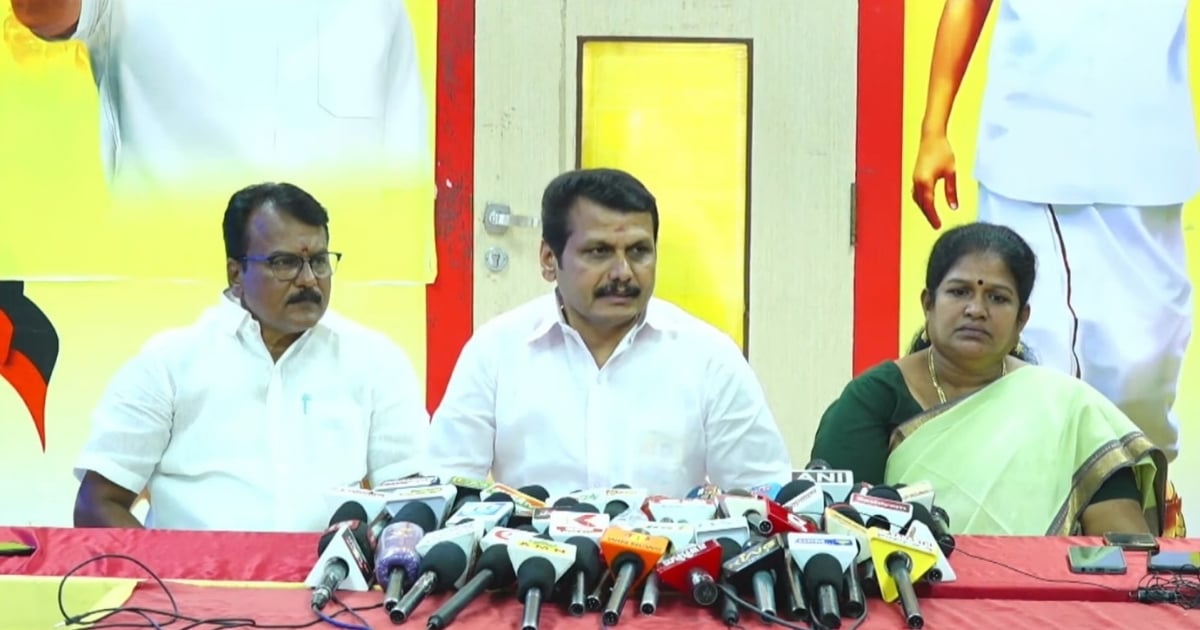 Senthil Balaji press meet on Karur tragedy