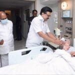 The Chief Minister inquired about Ramadoss' health.
