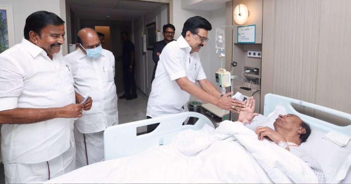 The Chief Minister inquired about Ramadoss' health.