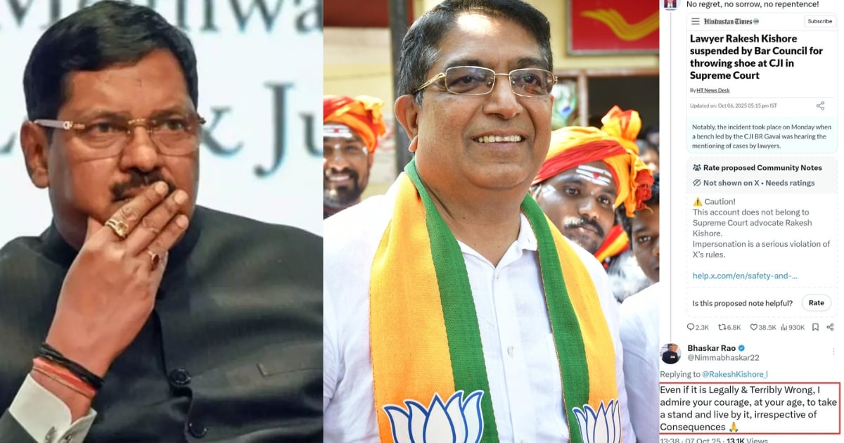 BJP leader praises man tried to throw shoes at CJI