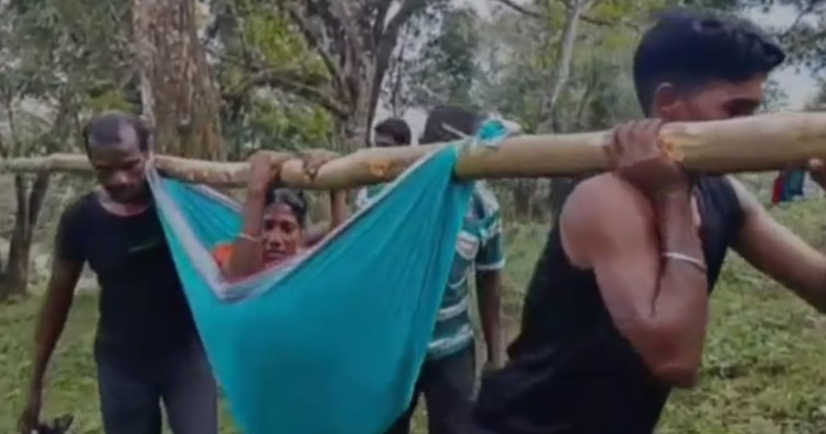 Treatment for a woman who was carried in a cradle