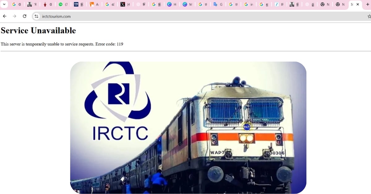 IRCTC website suddenly down, passengers suffer