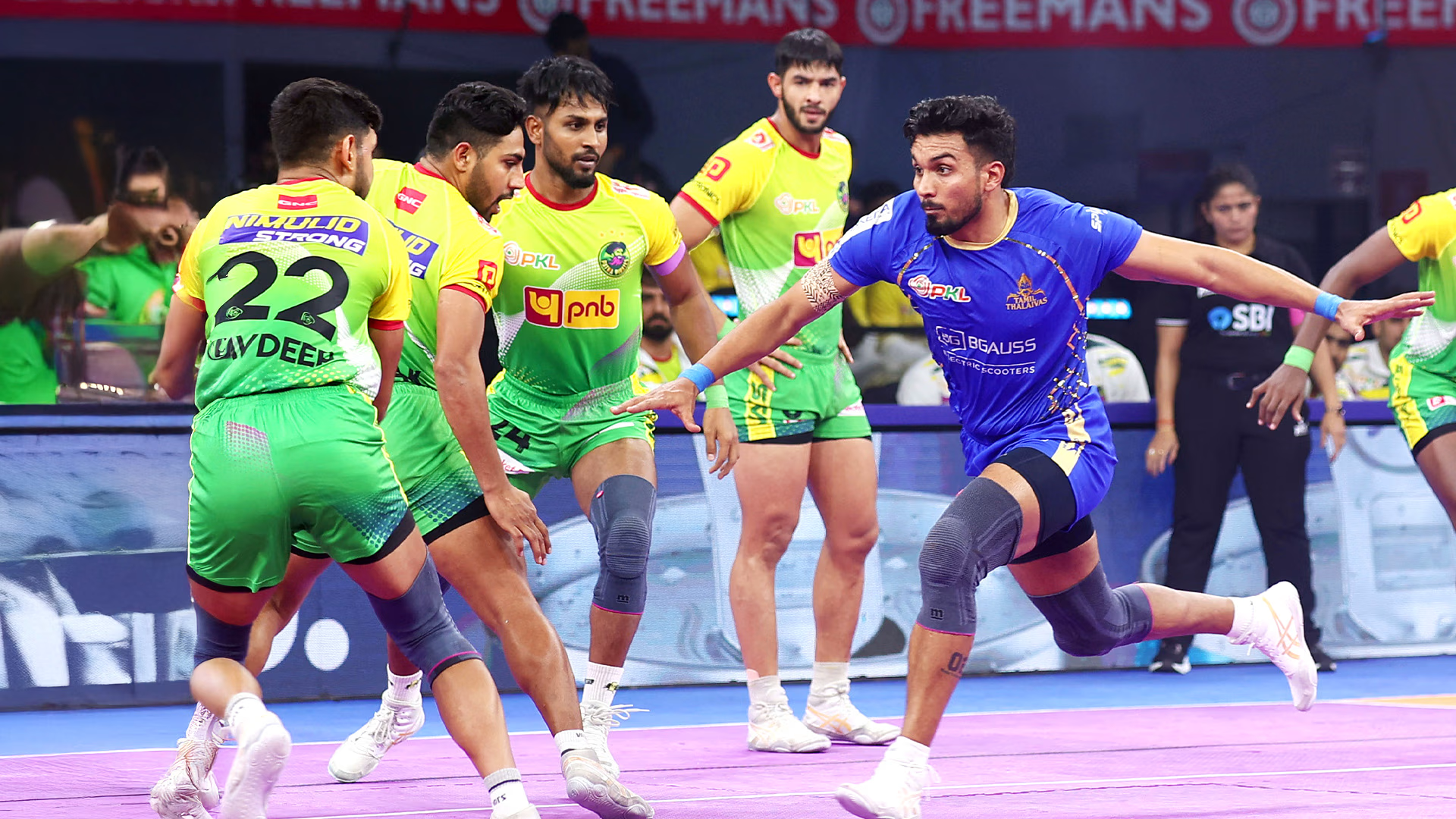 tamil thalaivas beat patna by 19 points and move 7