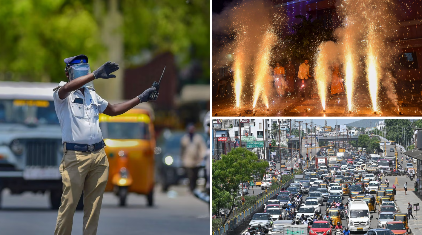 chengulpattu police give direction for diwali travellers