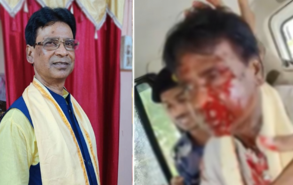 BJP MP Khagen Murmu is attacked by local people