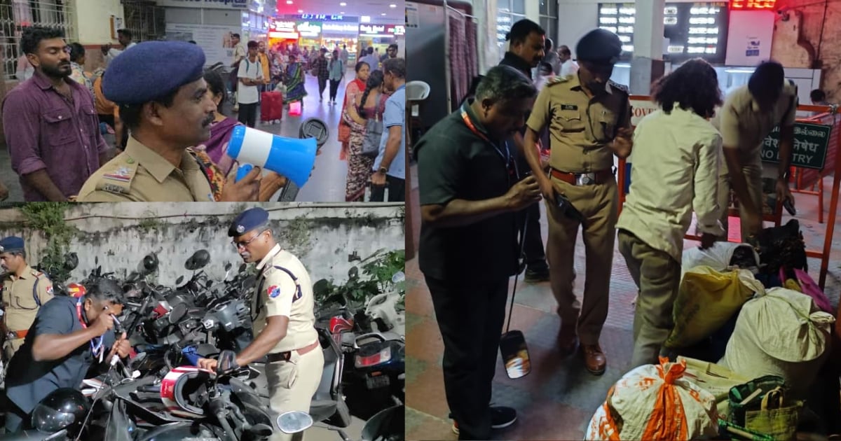 Security operations intensified in Coimbatore