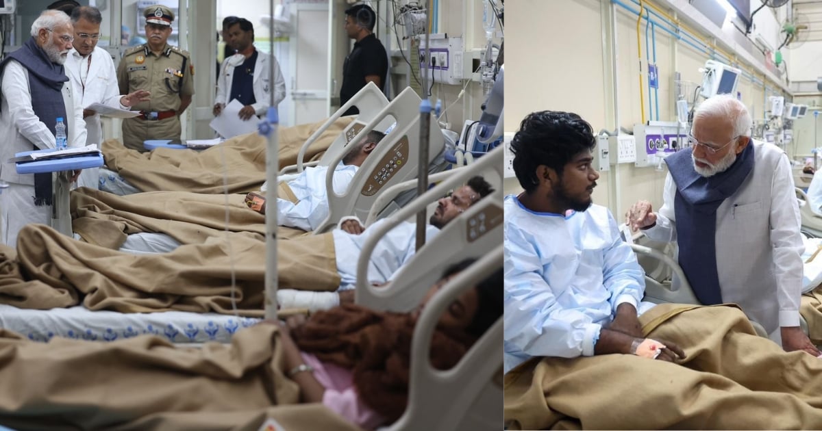 PM Modi meets Delhi car blast victims