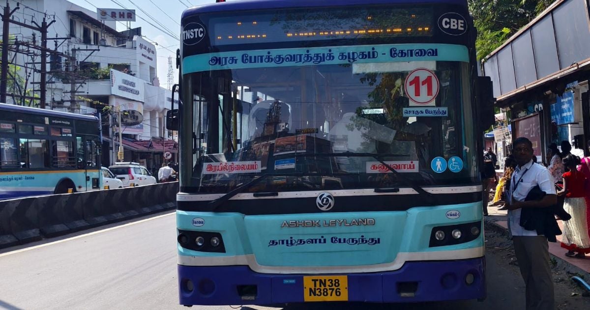 Government bus seized in Coimbatore