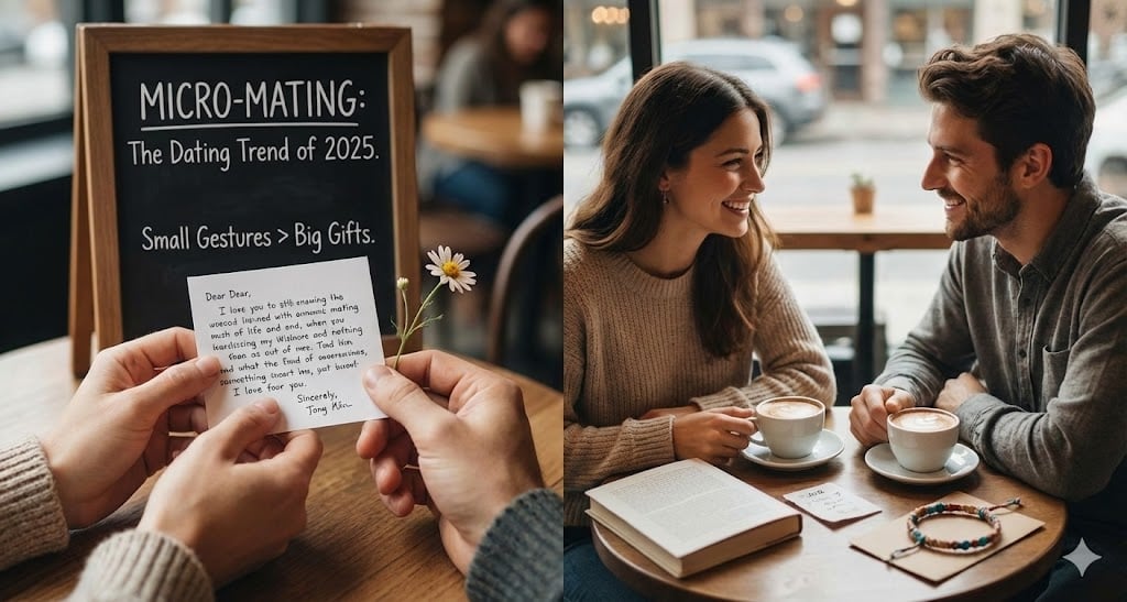 micro mating dating trend 2025 small gestures over gifts relationship advice