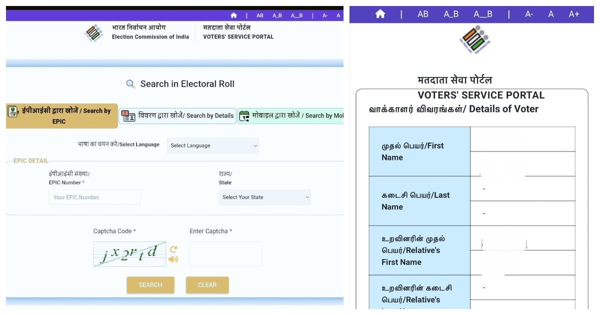 SIR Draft Voter List