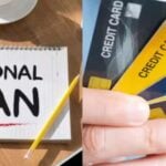 Credit cards or personal loans which has lower interest rates