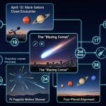 april 2026 sky events comet meteor showers planetary alignment