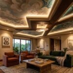 interior design fifth wall trend ceiling murals 3d textures 2026