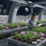 moon harvest chickpeas simulated moon soil lunar farms space science news