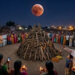 holika dahan 2026 choti holi rituals uttar pradesh holiday lunar eclipse minnambalam news
