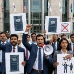 h1b visa crisis american indians protest uscis political tool 2026