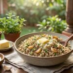 roasted garlic butter quinoa recipe in tamil healthy meal