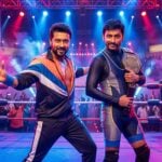 rj balaji introduced as baby kannan in suriya karuppu second single str vocals