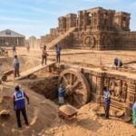 archaeological survey of india begins removing sand from konark sun temple historical updates