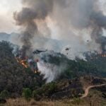 nilgiris forest fire helicopters deployed mudumalai tiger reserve