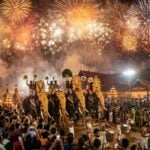 nenmara vela festival kerala sky of fire fireworks debate