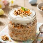 carrot cake overnight oats easter special health recipe tamil 2026